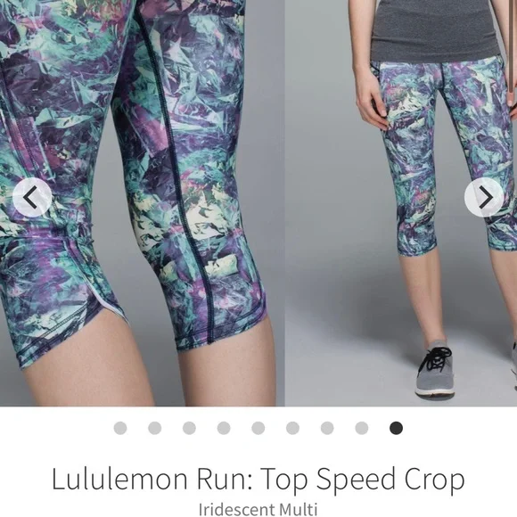 Lululemon Top Speed Crop 8 - Picture 2 of 10